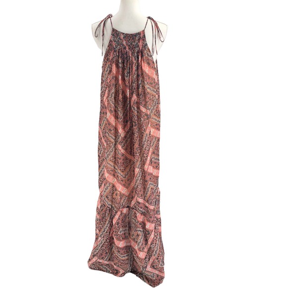 NSR NWOT Womens Size Small Sleeveless Gwen Maxi Dress Bohemian Paisley Printed - Picture 3 of 8
